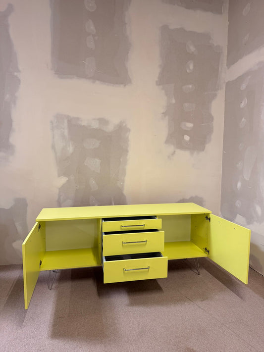 Modernes limettengrünes Sideboard Büffet im Retro Stil
