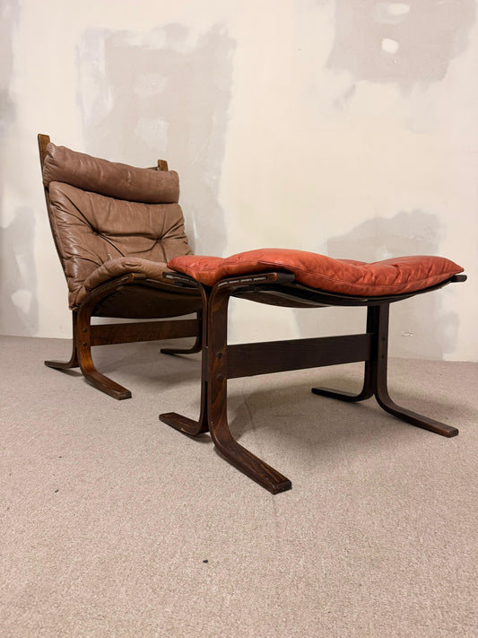Siesta Sessel und Ottoman von Ingmar Relling für Westnofa