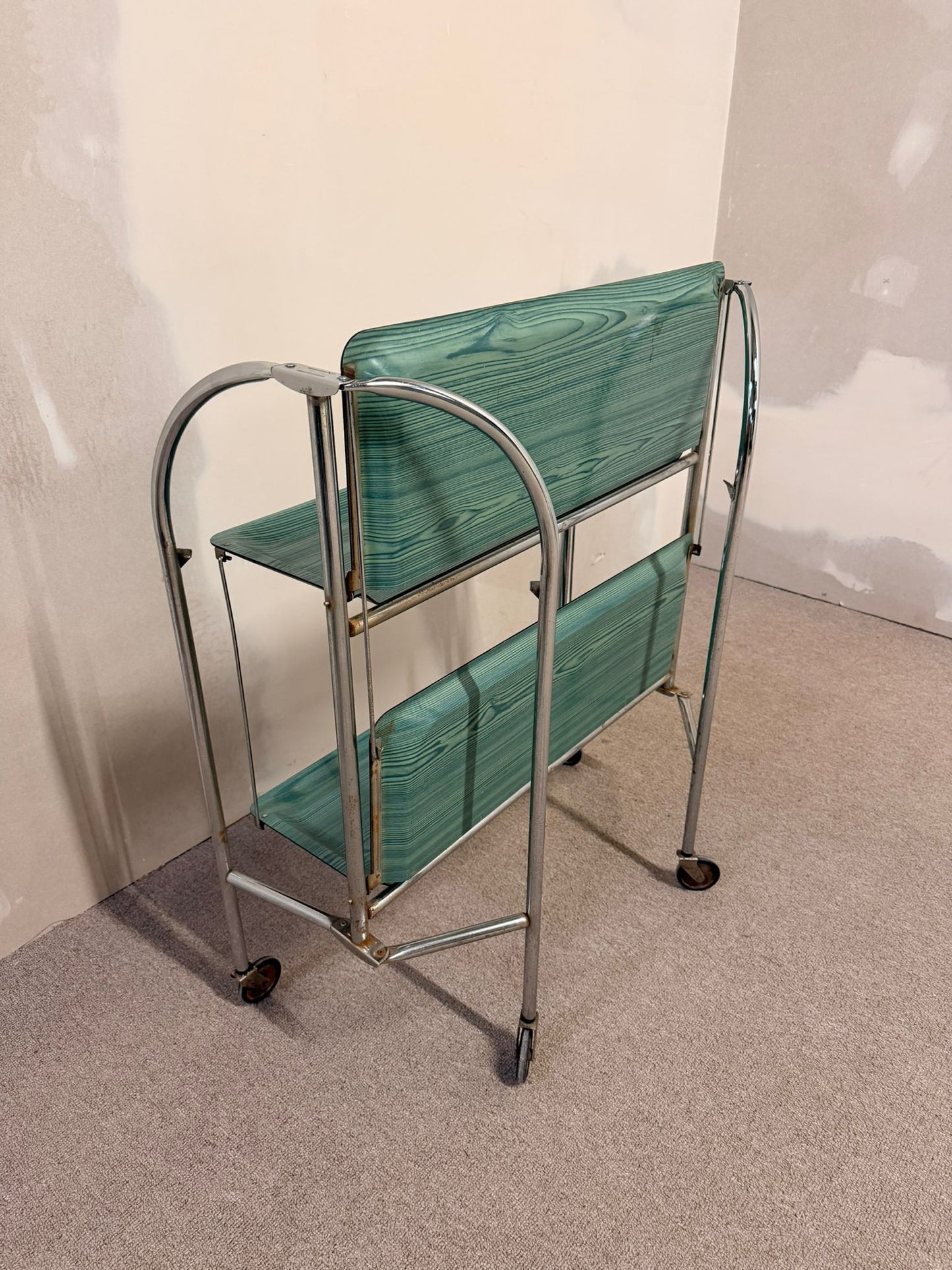 Klappbarer Vintage 1960`s Gerlinol Dinett Servierwagen