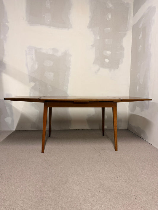 Mid Century Esstisch aus Teakholz mit Plattenauszug