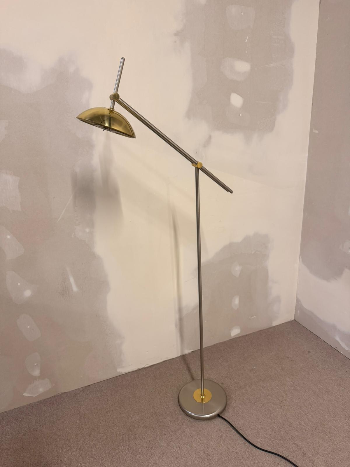 Designer Stehlampe von Bankamp Leuchten Messing Metall
