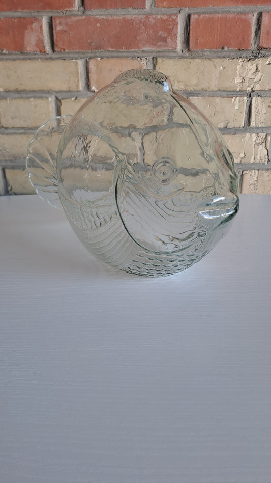 Grosser Glasfisch aus recyceltem Glas - Made in Spain