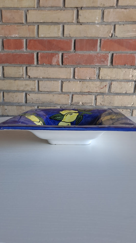 Keramik Schale mit Zitronen handbemalt von La Griffe du Lion