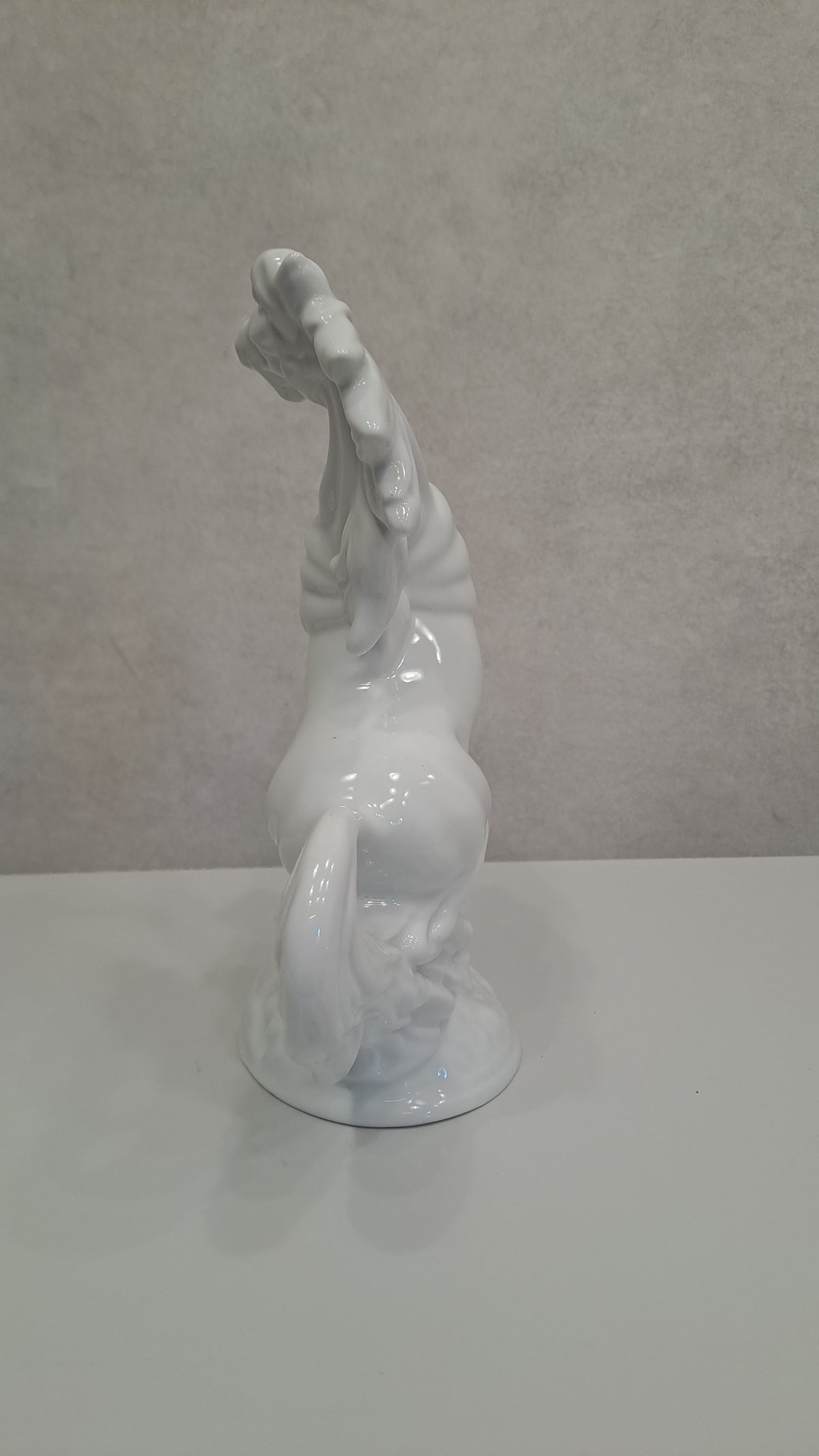Vintage Porzellanfigur Aufbäumendes Pferd Hengst