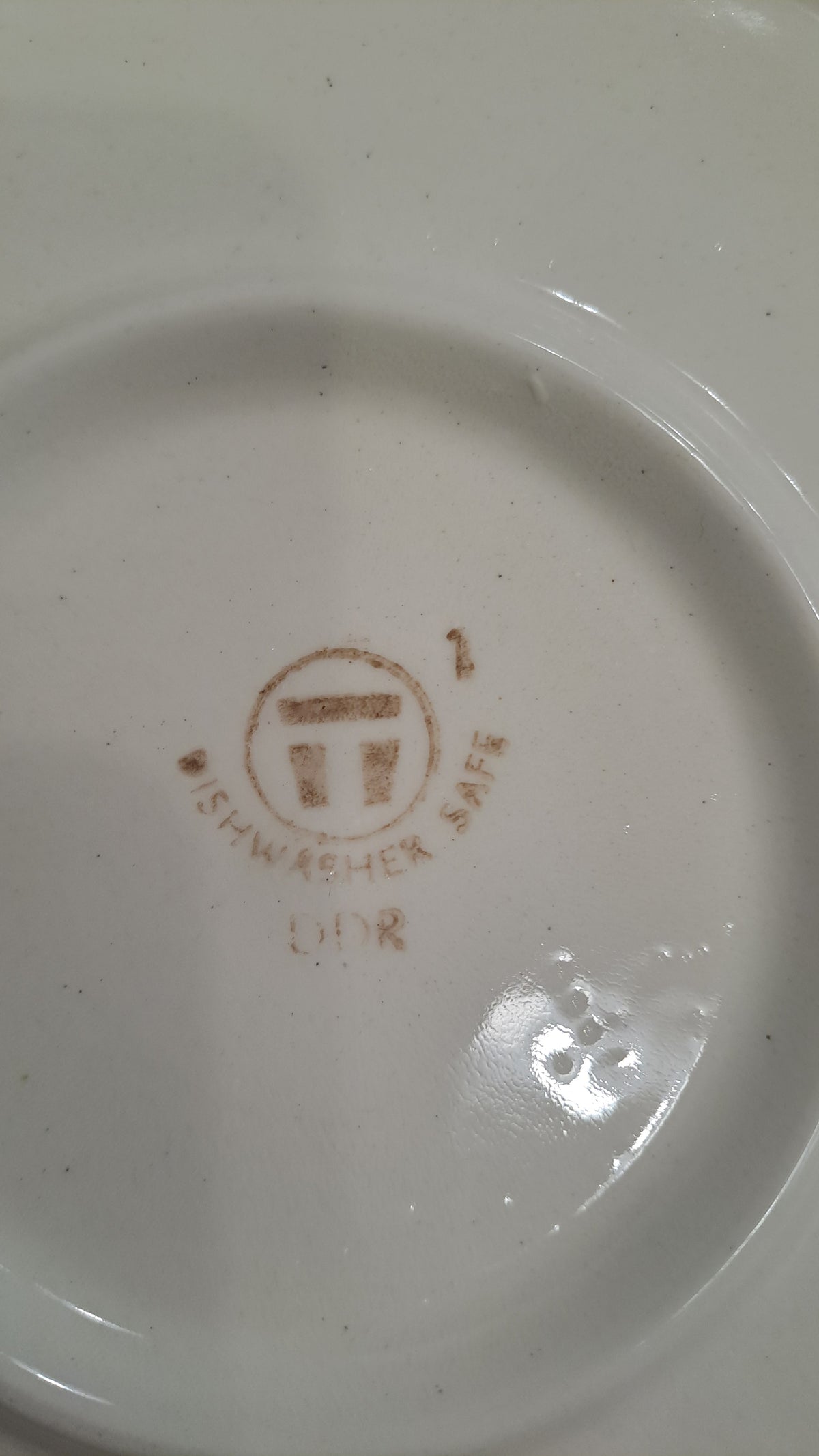 DDR Vintage Butterdose Keramik VEB Torgau Steingut