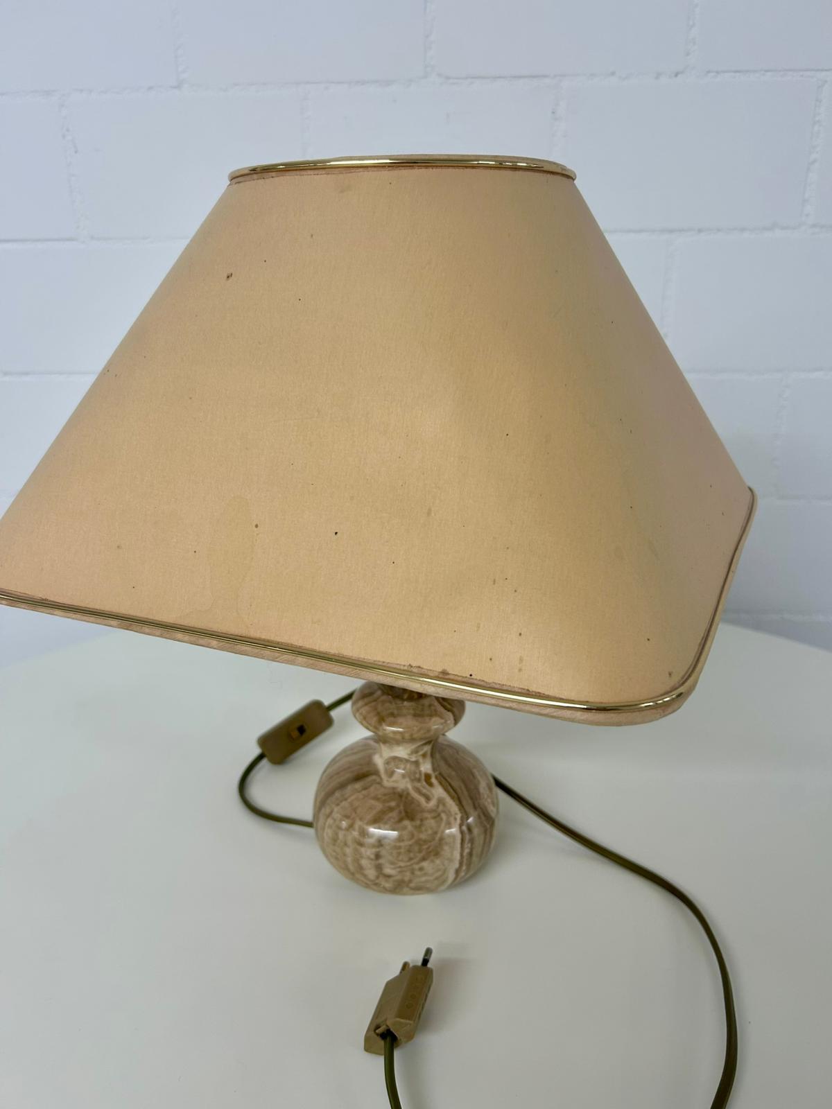 Vintage Marmor Lampe Tischlampe Nachttischlampe Marmorfuss