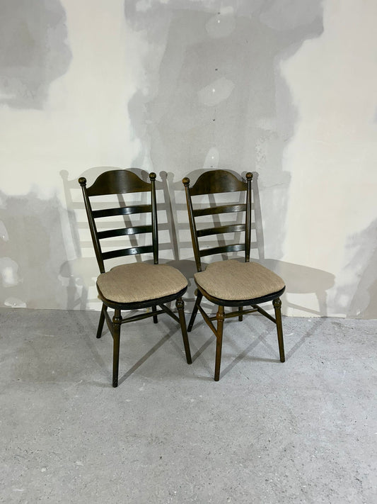 2er Set Skandinavische Nesto Stühle Vintage Landhausstil