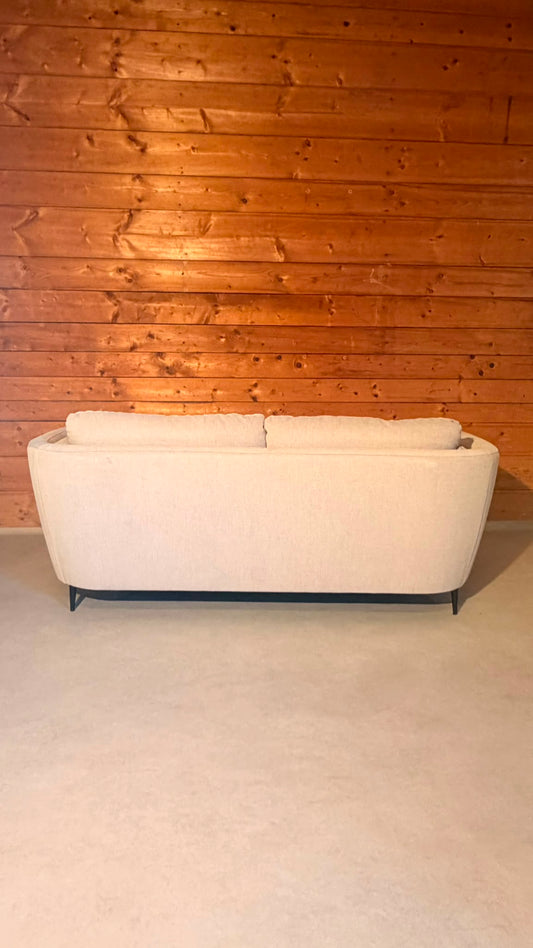Modernes Design 2-Sitzer Sofa in Creme Grau Candy Cartagena