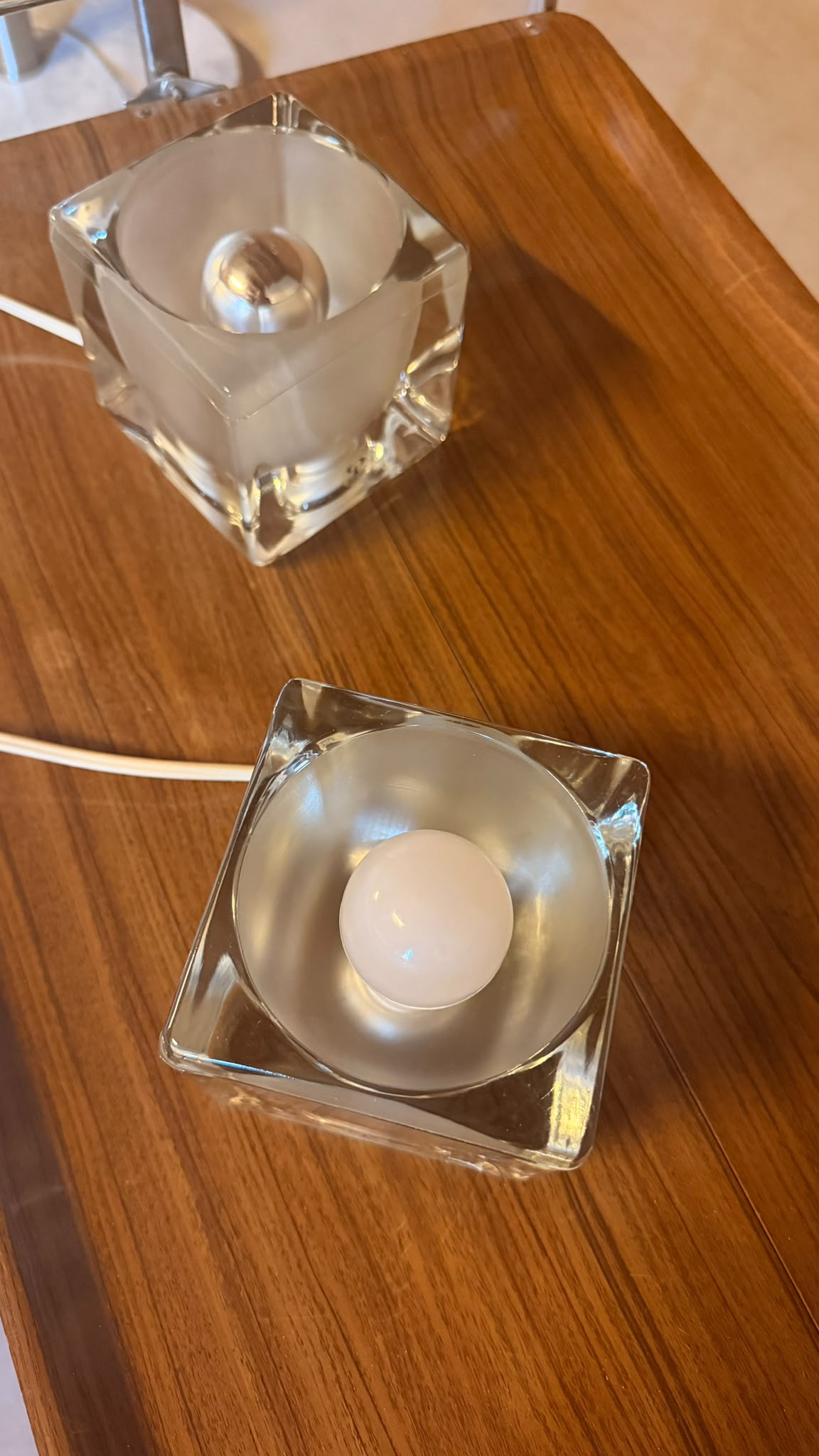 Putzler Design Ice Cube Würfellampen aus Glas Opalglas