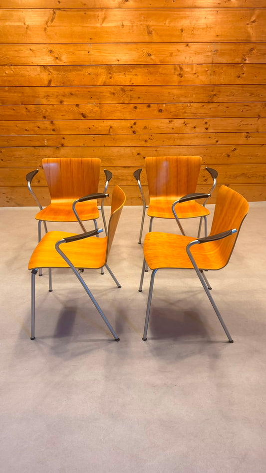 Vico Duo Armlehnstühle von Vico Magistretti für Fritz Hansen