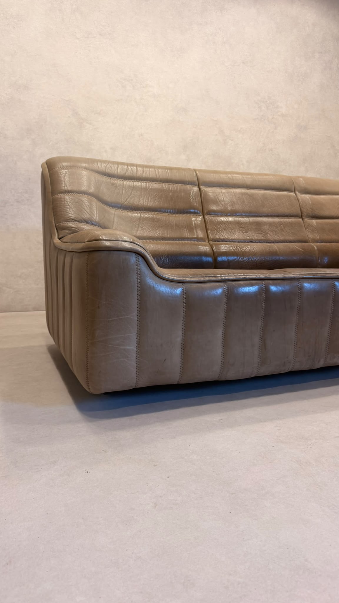 3-Sitzer Sofa DS-84 von De Sede aus Büffelleder (2)