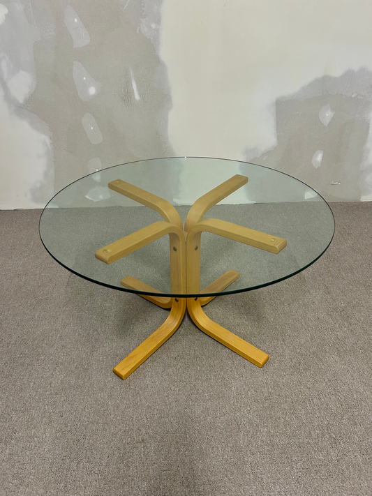 Glas Salontisch von Ingmar Relling für Westnofa aus den 60er