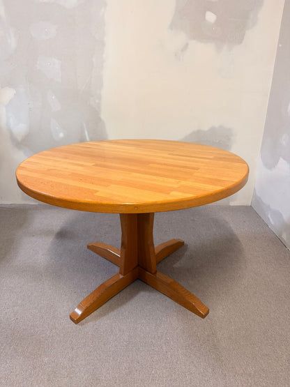 Runder Mid Century massivholz Esstisch
