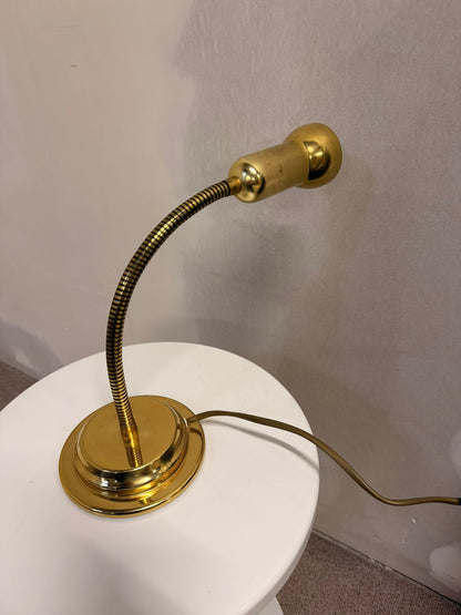 Vintage Messing Tischlampe von Holtkötter
