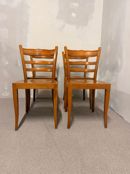 Mid Century Vintage Stühle, Beizenstühle aus Nussbaumholz