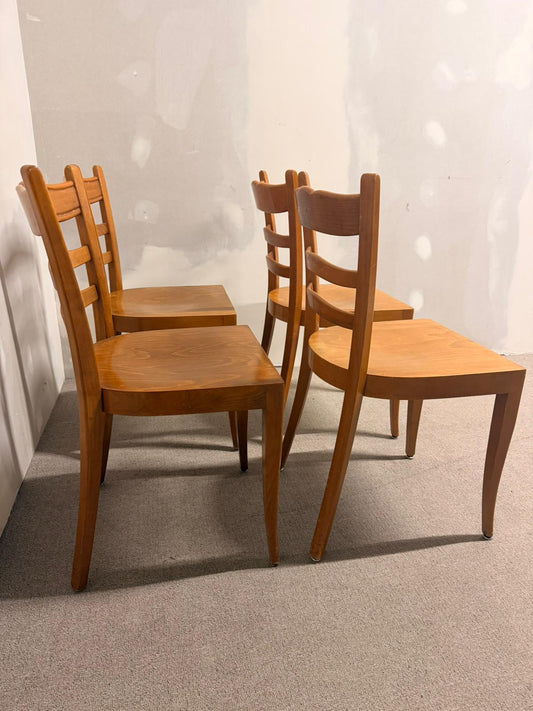 Mid Century Vintage Stühle, Beizenstühle aus Nussbaumholz