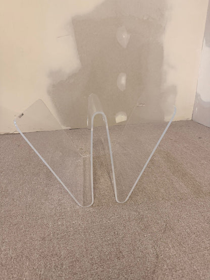 Transparente Zeitschriftenständer aus Plexiglas Acrylglas