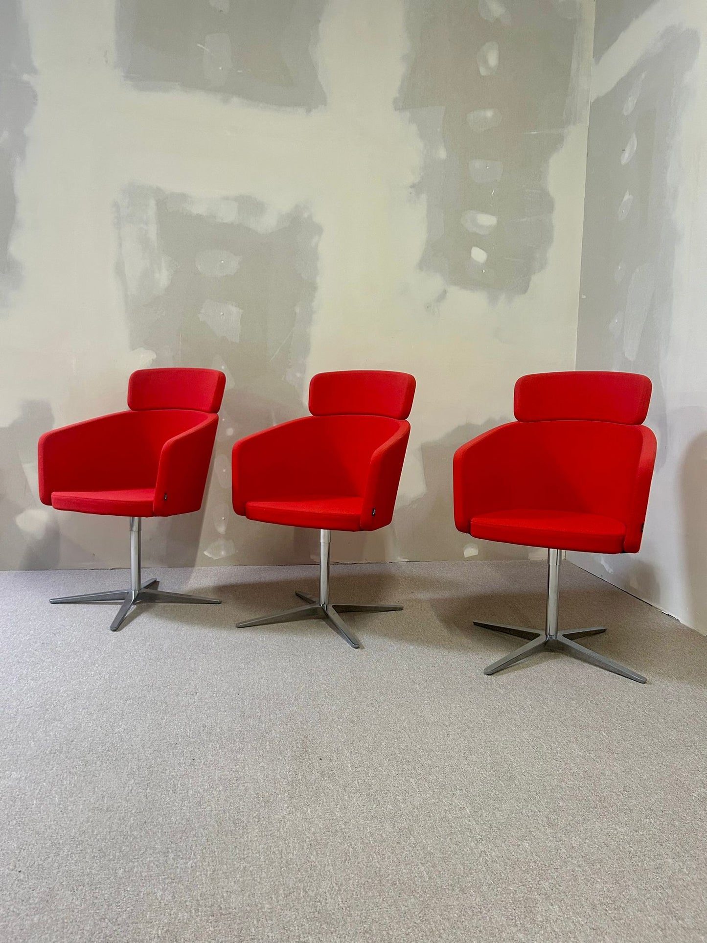 Bene Drehstühle Konferenz Stühle rot wie neu top Zustand,3x