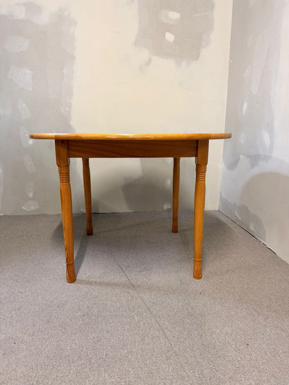 Runder dänischer echtholz Esstisch aus Kiefer