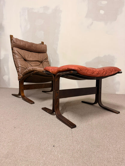 Siesta Sessel und Ottoman von Ingmar Relling für Westnofa