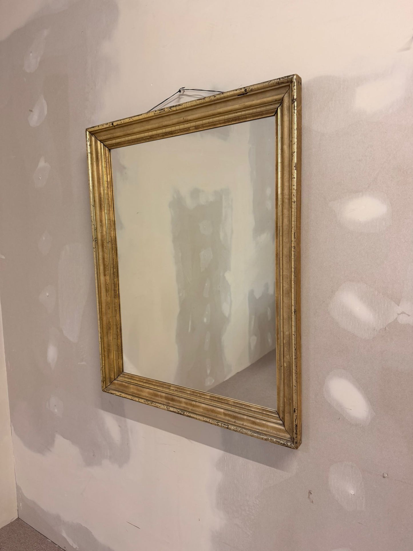 Vintage Wandspiegel mit goldenem Holzrahmen