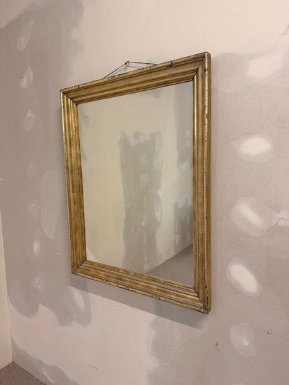 Vintage Wandspiegel mit goldenem Holzrahmen