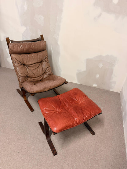Siesta Sessel und Ottoman von Ingmar Relling für Westnofa