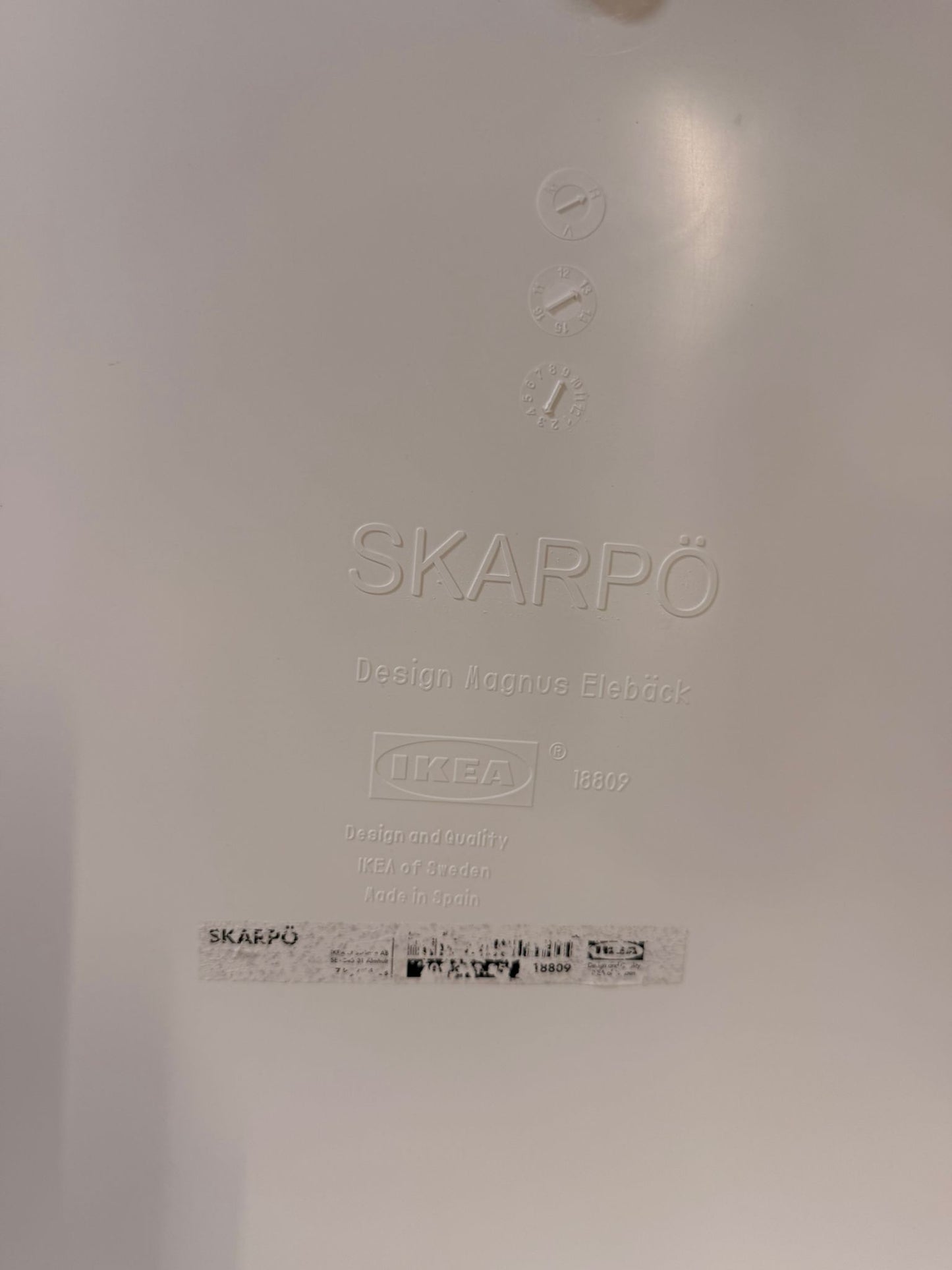 Ikea Skarpö Sessel outdoor in weiss stapelbar für den Garten