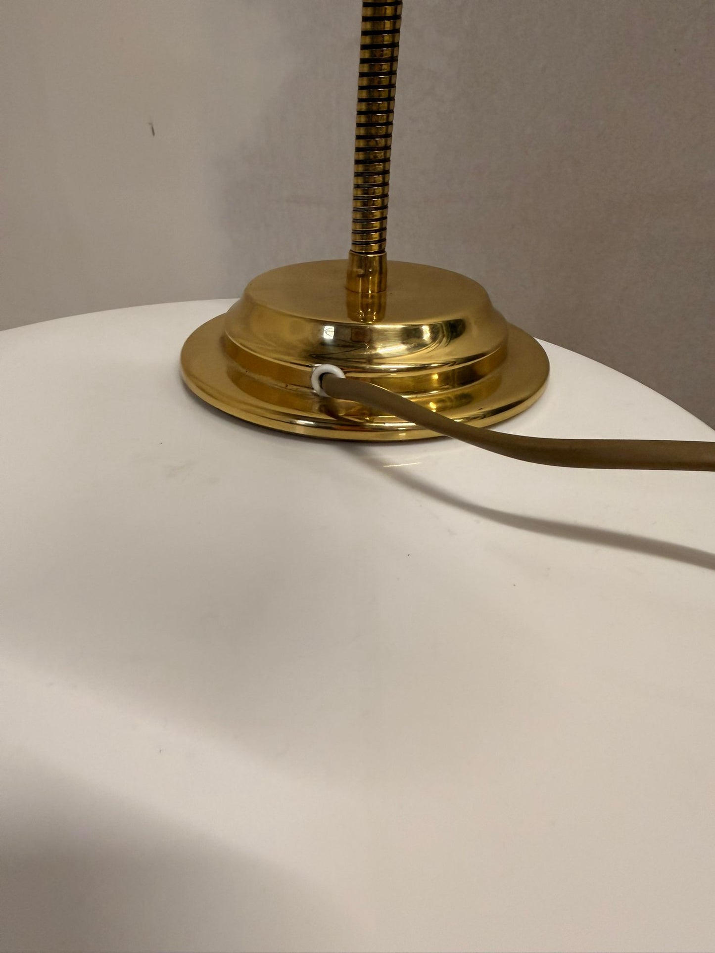Vintage Messing Tischlampe von Holtkötter