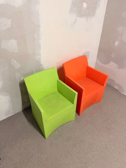 2er Set Farbenfrohe Designer-Sessel HAANS Lifestyle grün/orange