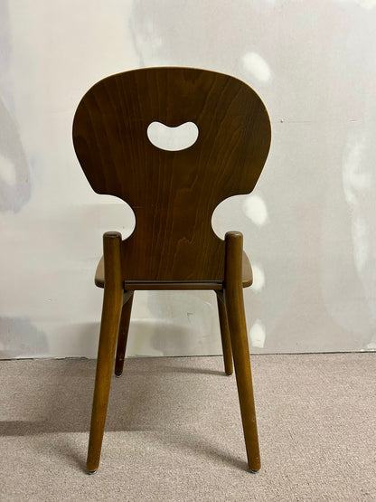 Vintage Holz Stuhl Bandixen,Stabelle,Dietiker Switzerland