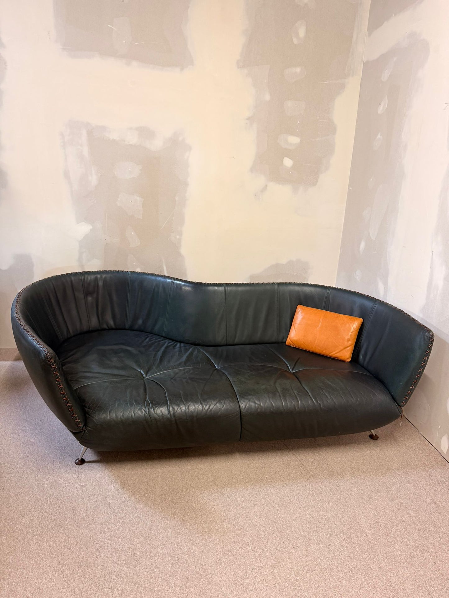 Vintage Ds-102 Ledersofa von Mathias Hoffmann für De Sede