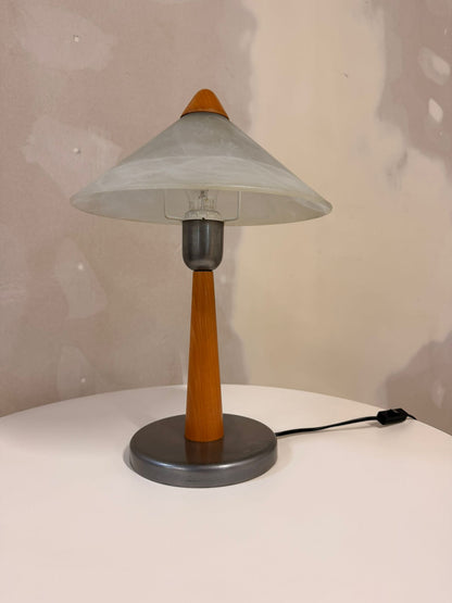 Postmoderne Pilz Tischlampe aus den 80er Jahren
