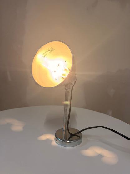 80er Jahre Retro Wandlampe aus Aluminium im Industrielook