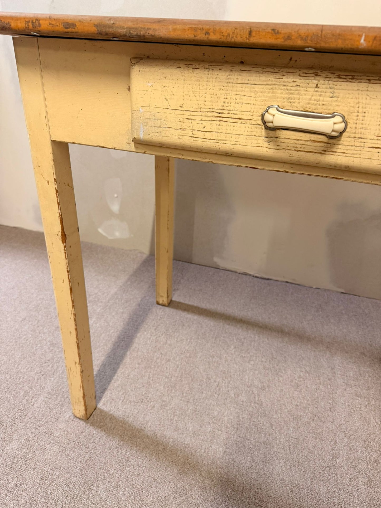 50`s vintage Tisch Küchentisch mit Schublade, Kelko Platte