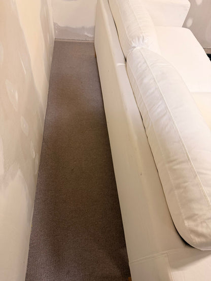 Ikea Sofa Karlstad 3-Sitzer Bettsofa weisse Stoffbezüge
