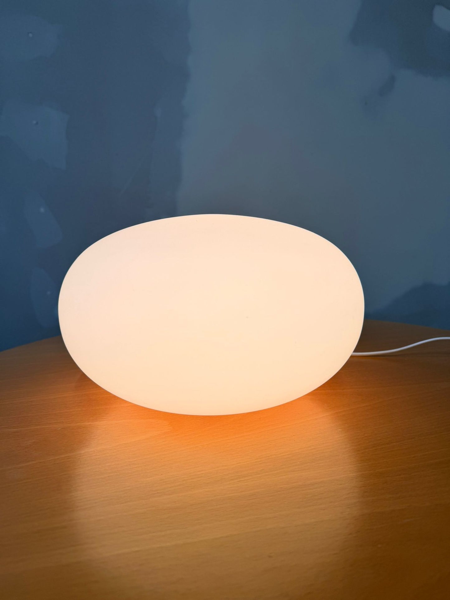 Vintage Space Age Tischlampe Bodenlampe ovale Form