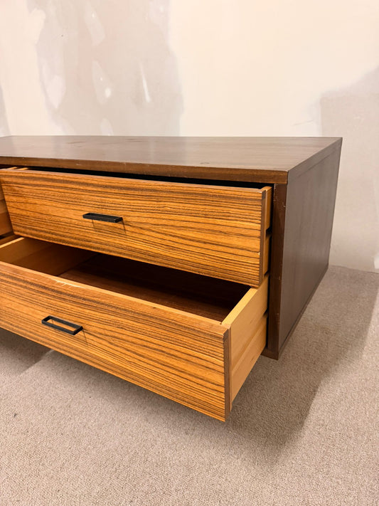 60er Jahre Vintage Sideboard Kommode Anrichte, 4 Schubladen