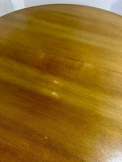 Runder, ausziehbarer Tisch aus Holz, Esstisch mit Platte