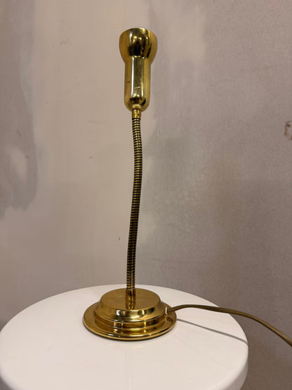 Vintage Messing Tischlampe von Holtkötter