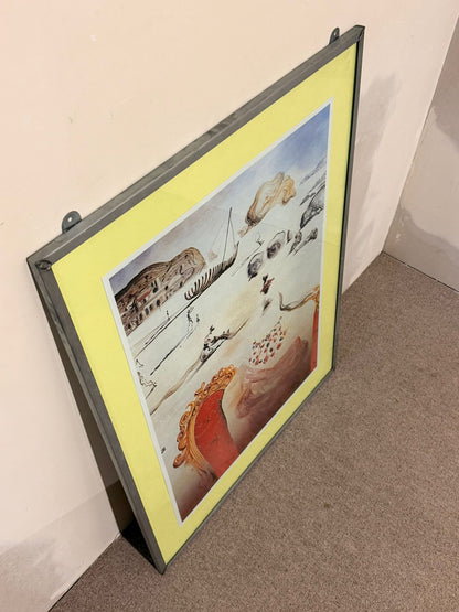 Kunstdruck "Paranoia" von Salvador Dalí, Metall Rahmen