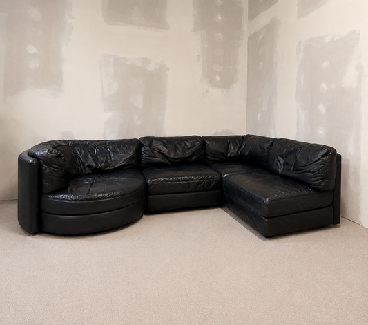 Modulares Postmodernes Vintage Leder Sofa von Ligne Roset