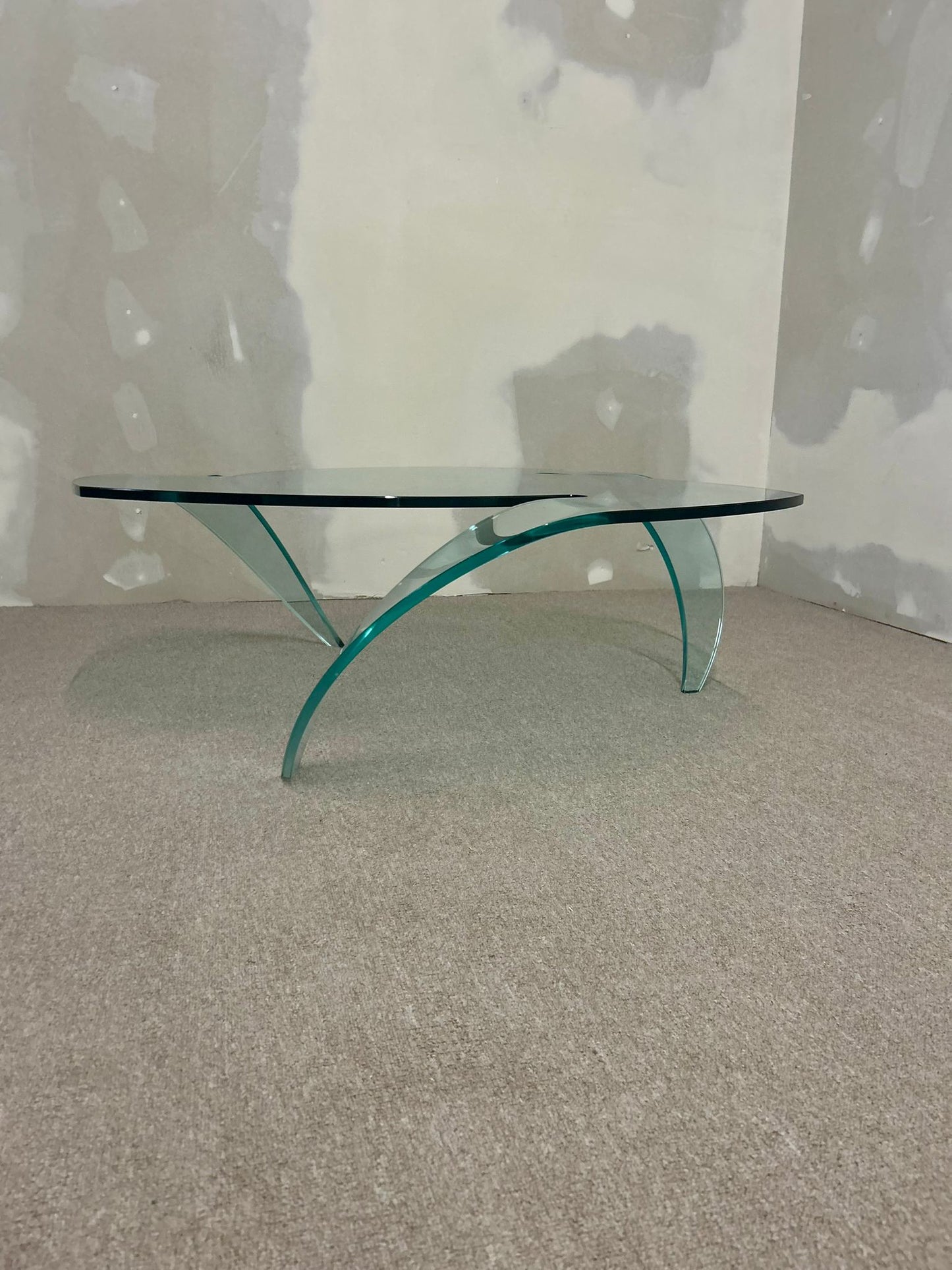 Design Glas Couchtisch Unikat Coffee Table Blickfang