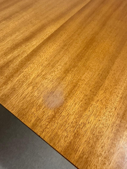 Vintage ausziehbarer Esstisch aus Holz, geschwungene Beine