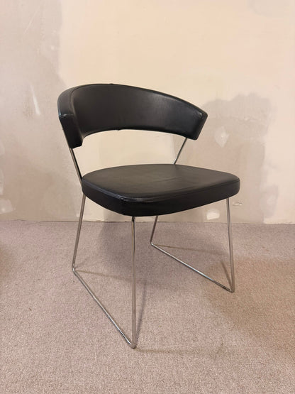 Stuhl New York von Connubia by Calligaris, Polsterstuhl