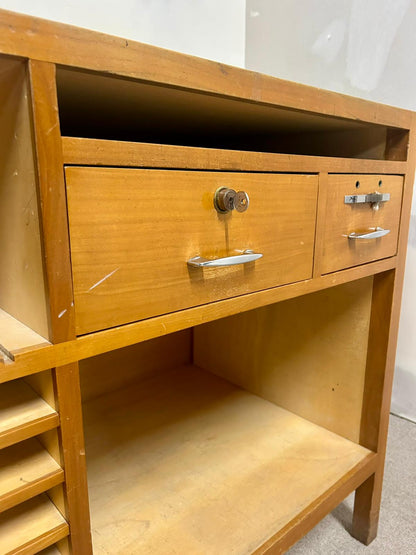 Vintage Sideboard Holz, Verkaufstresen,Regalböden/Schubladen