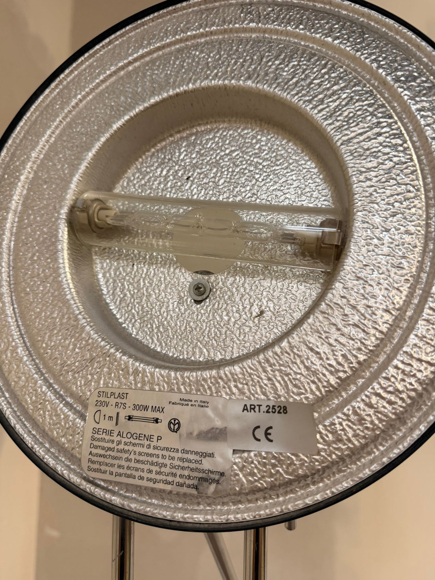 Verstellbare designer Stehlampe im Space Age Stil, verchromt