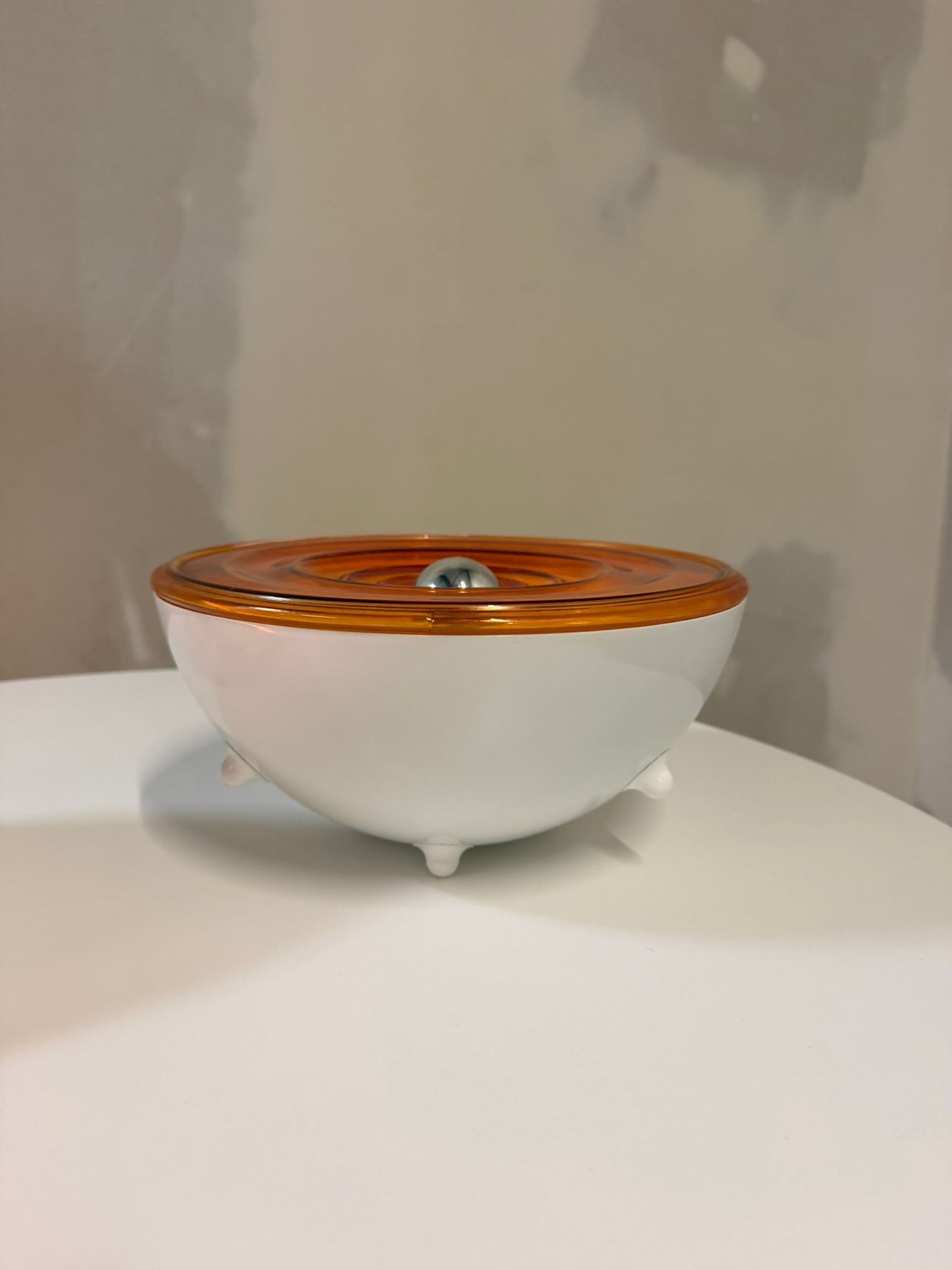 Vintage Space Age Tischlampe aus Frankreich, 70`s, orange