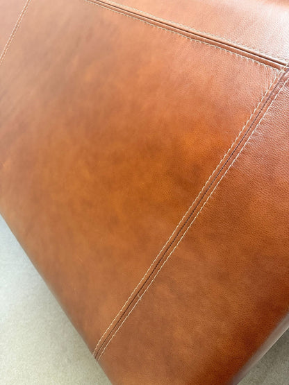 Vintage Sofa aus Leder von Josef Gobet in Cognacfarbe, Retro