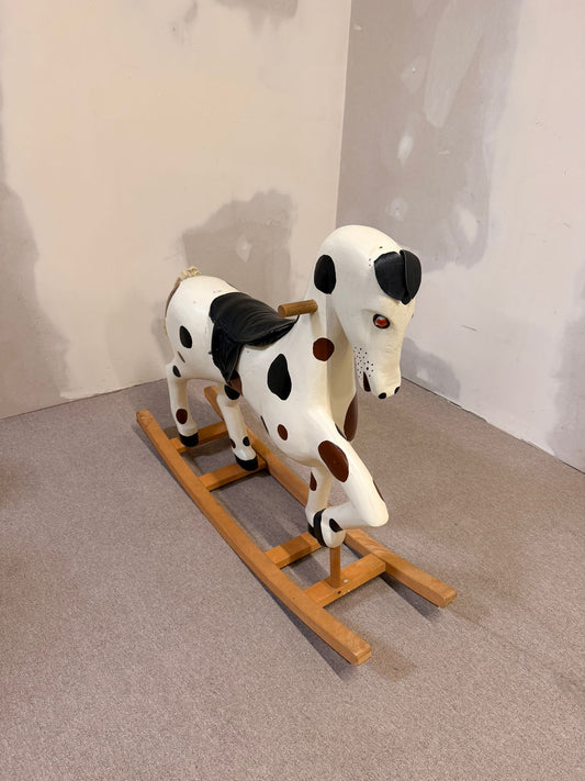 Vintage Schaukelpferd aus Holz, Deko Objekt